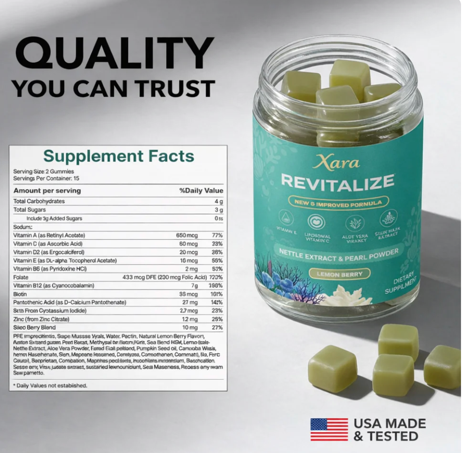 Hair Growth Revitalize Gummies