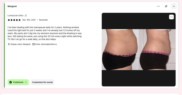 Customer review