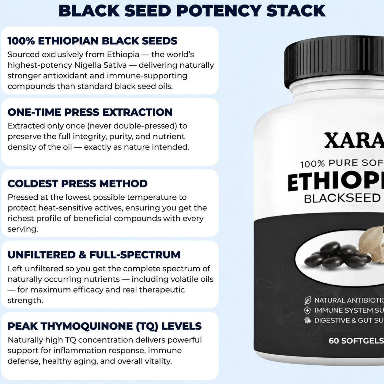 Xara Ethiopian Black Seed Oil ( Advanced Formula)