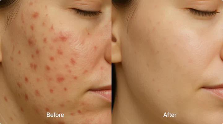Acne before after