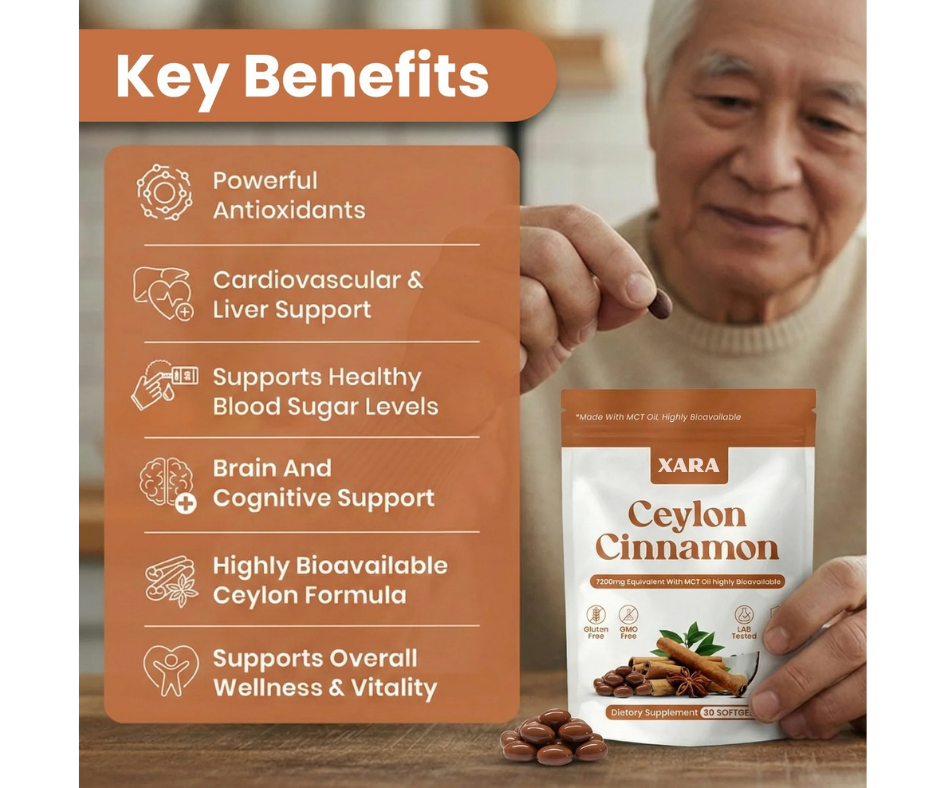 Ceylon Cinnamon 7200mg Equivalent with MCT Oil