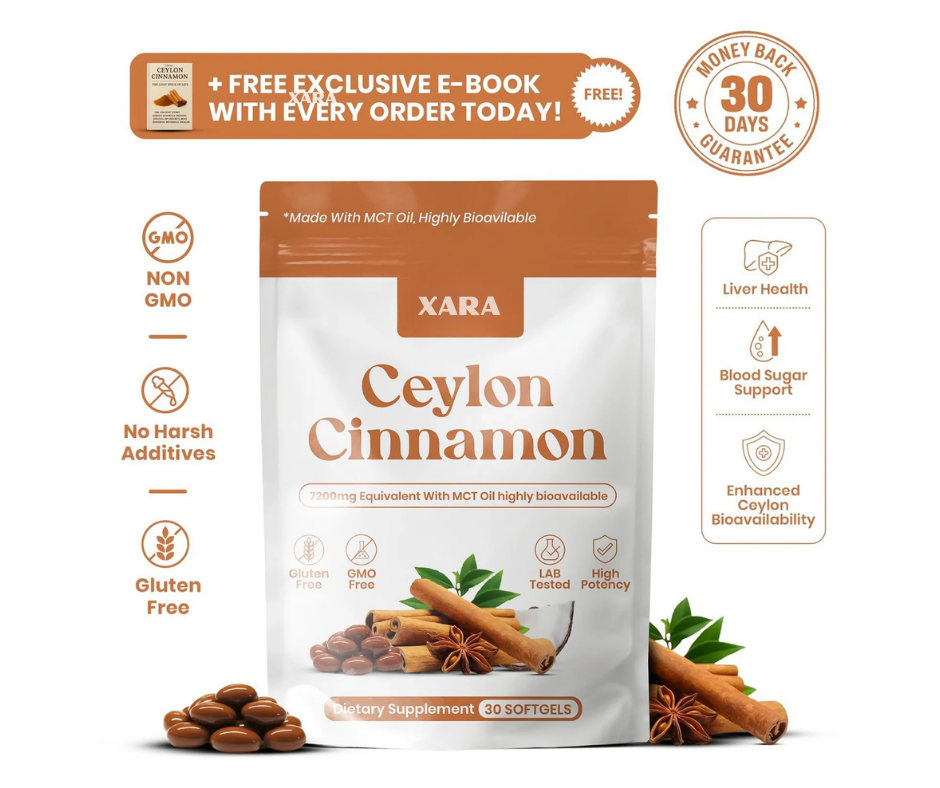 Ceylon Cinnamon 7200mg Equivalent with MCT Oil